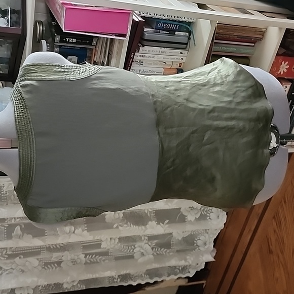 Sage Green Babydoll Cami Tank - Picture 6 of 8